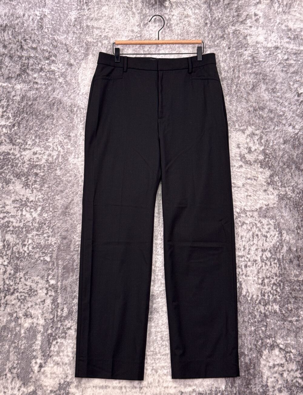 New Banana Republic Pants 12 Womens Siena High Rise Modern Straight Italian Wool